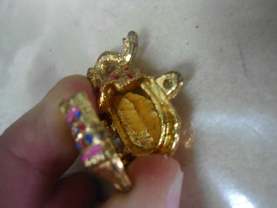 amuleto/caixa vintage para fio , em metal