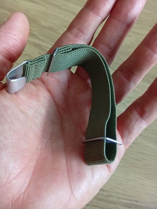 Bracelete estilo Marine Nationale militar verde  20mm