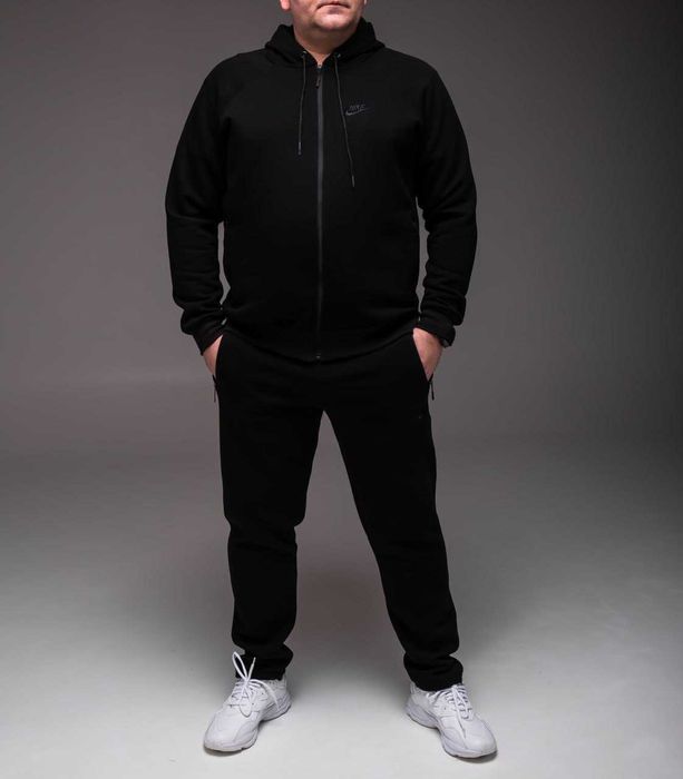 Спортивний костюм чоловічий утеплений з флісом Nike батал