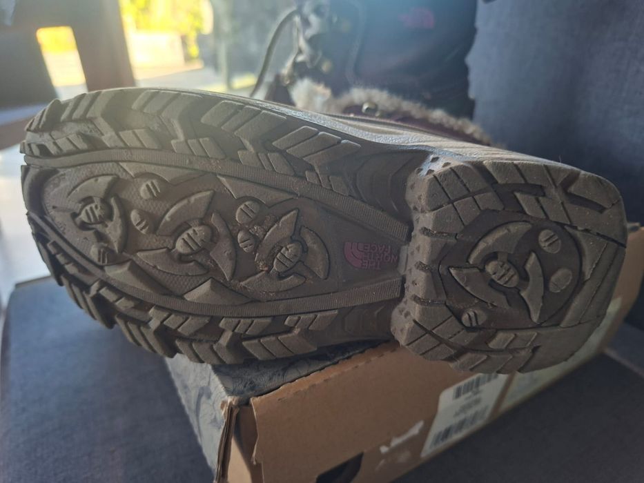 The North Face Śniegowce buty dziecięce zimowe fioletowe EU 33.5 21 cm