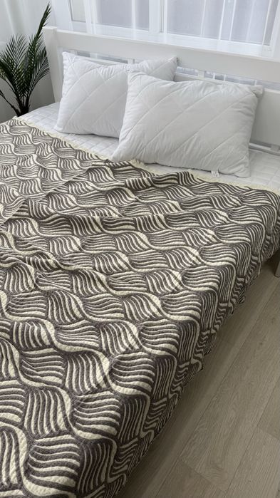 Муслінове органічне покривало на ліжко євро муслиновое покрывало