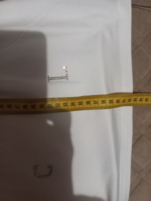 Стильний неймовірно ніжний котоновий лонгслів/ лонг зі стразами, розмір хл- 2хл( бірка 2хл)