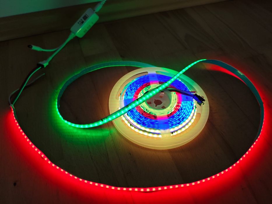 TAŚMA LED 5M COB NEON RGBIC 576 LED/M WS2811 rolka 10mm kolorowa IP20