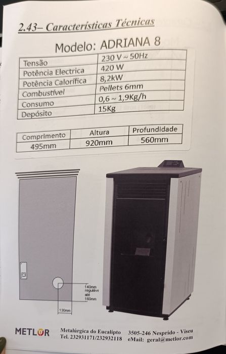 Salamandra Pellets Metlor Adriana Usada