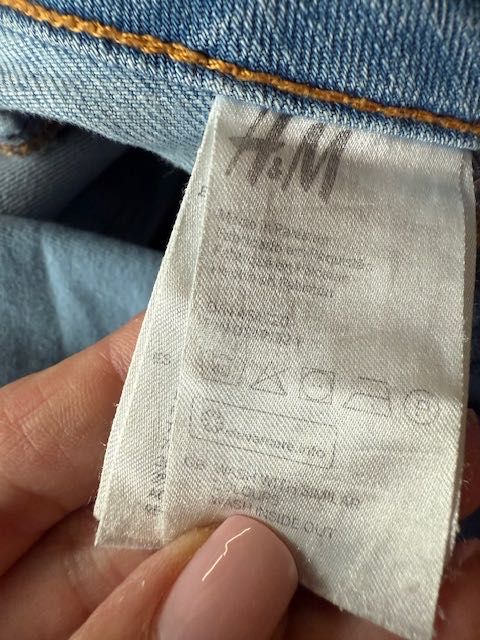 Jeansy spodnie ciążowe H&M, rozm. 38