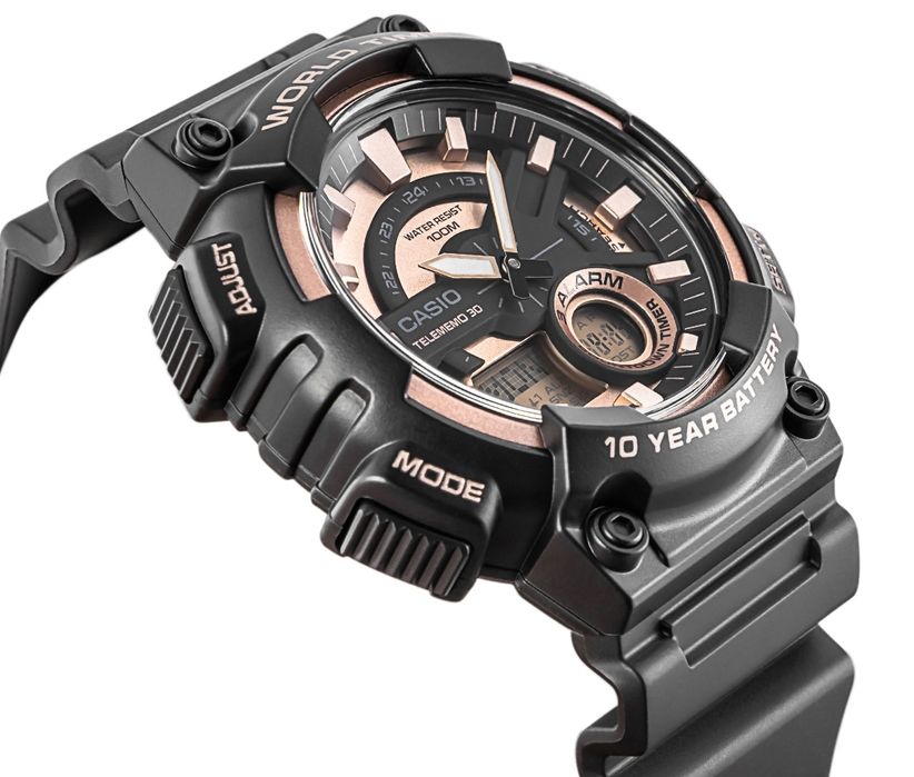 zegarek męski casio gerton aeq-110w-1a3vdf + box