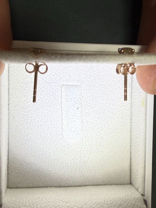 Brincos Ouro 14K com Diamantes