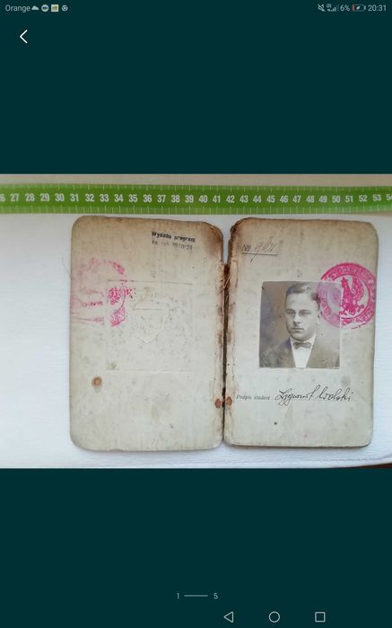 Dokumenty polskie stare Uniwer. Warszaw. Zamienię