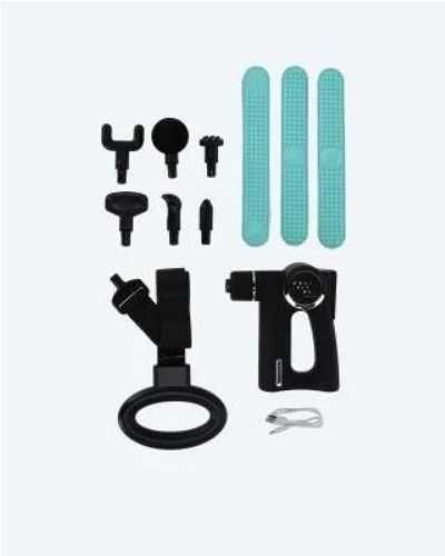 Masażer/Pistolet masujący wibrujący 3 w 1 Holvital 6 końcówek