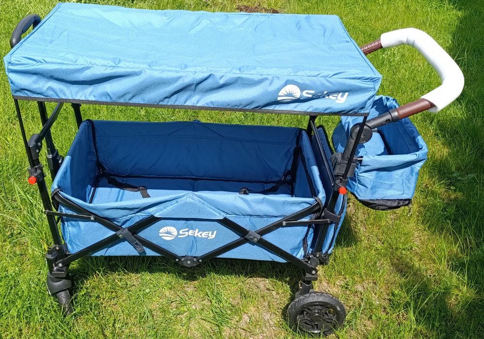 Wózek składany z dachem Sekey niebieski