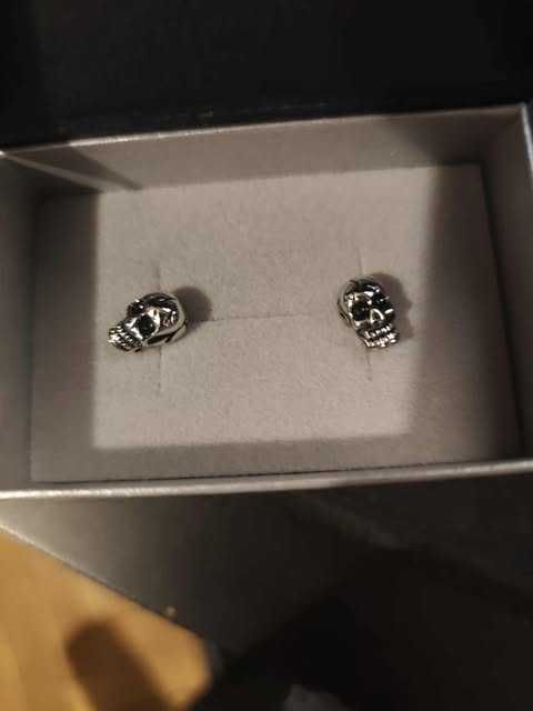 Kolczyki Aztorin ze stali szlachetnej - czaszki