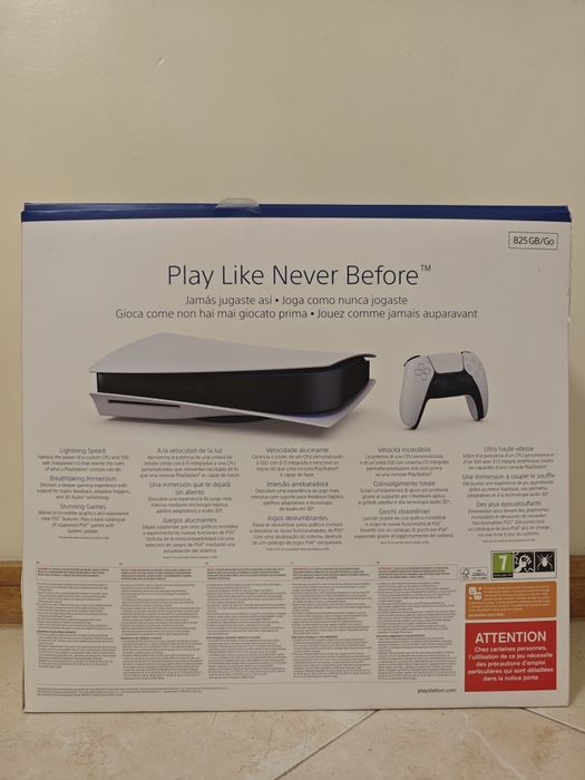 PS5 (Versão Disco) 825GB – Como Nova + Caixa Original