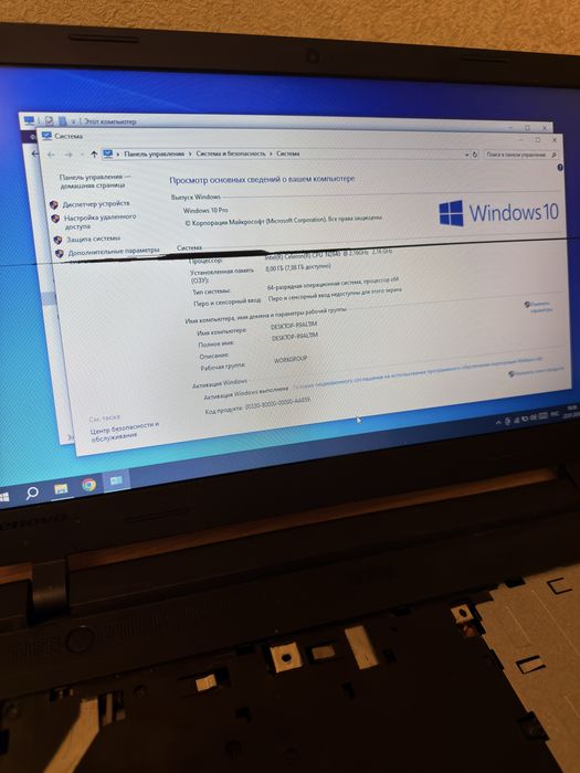 На запчастини:ноутбук Lenovo IdeaPad 100 (15iby), Intel,500Gb, 8Gb RAM