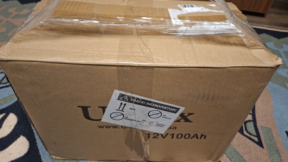Акумулятор гелевий 100Ah U-tex Gel100-12 для ДБЖ, котла(В НА