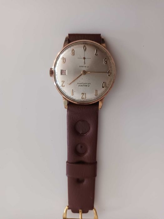 Relógio Cauny Calendário 17 Rubis