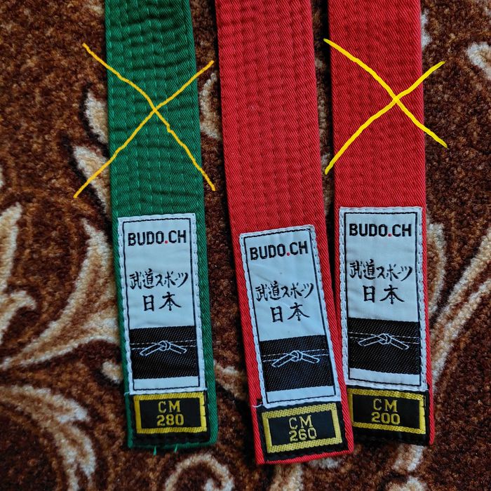 Пояс для кимоно карате единоборств для східних єдиноборств Budo.ch