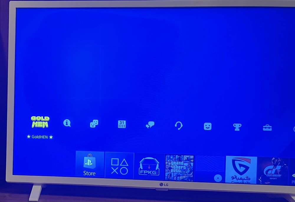 Consola PlayStation 4 desbloqueada com o software GoldHen