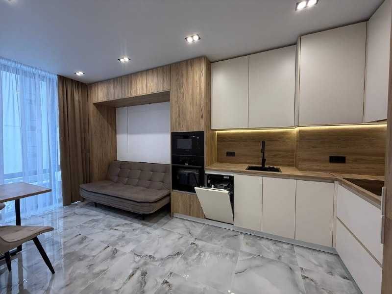 нова 1 кімнатна квартира біля озера з балконом