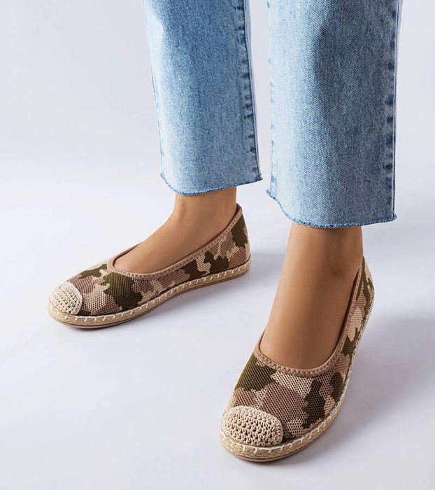 Zielone wsuwane espadryle Benedum