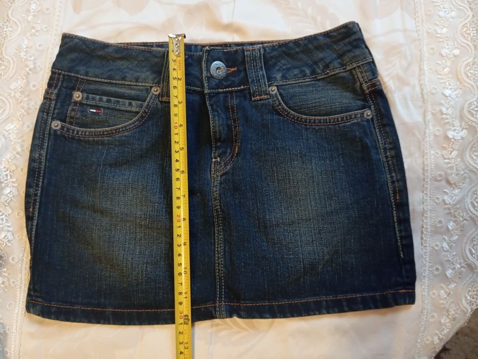 Джинсова коротка юбка