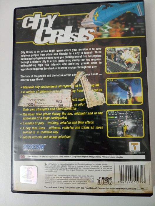 City Crisis - Jogo PS2 Playstation2