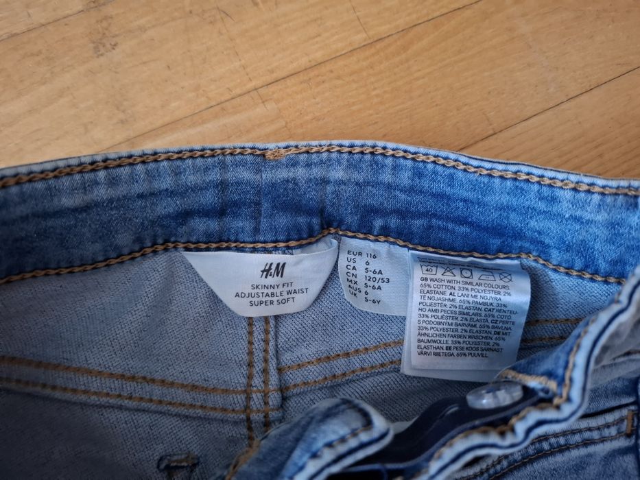 NOWE 116 spodnie H&M skinny super soft