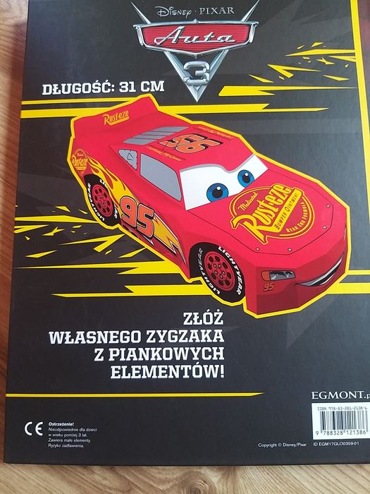 Dzień dziecka Nowa książka Model Zygzak Auta Disney  mcqueen