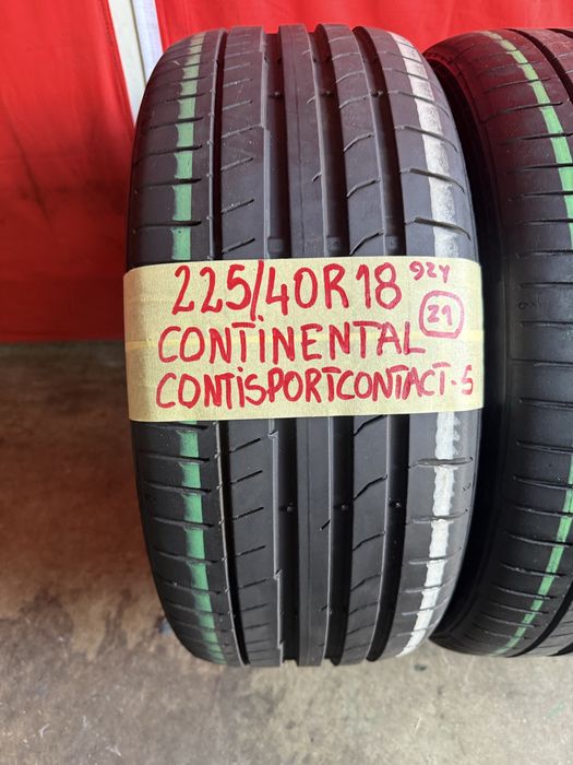 Pneus 225/40/18 + 255/35/18 Continental impecaveis