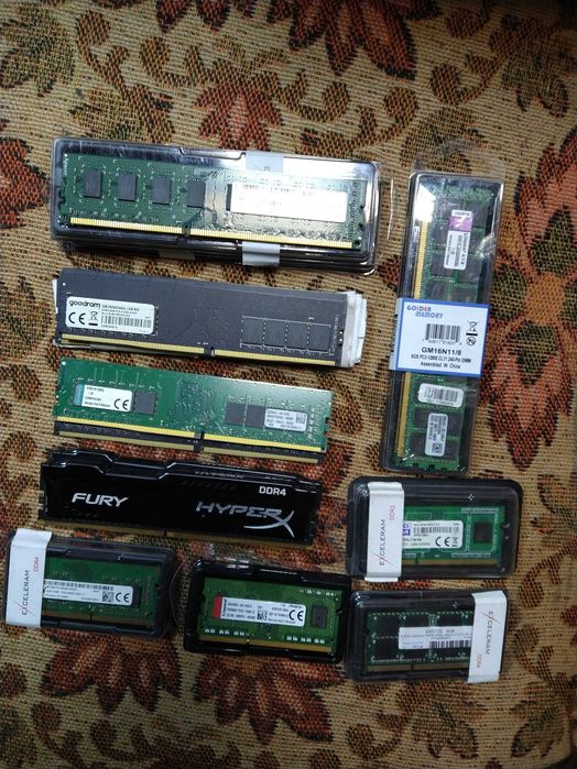 Xeon 1275 G4400 G4560 G5400 A8-7600 i7-820QM i3-6100 DDR3 DDR4 8Gb 4Gb