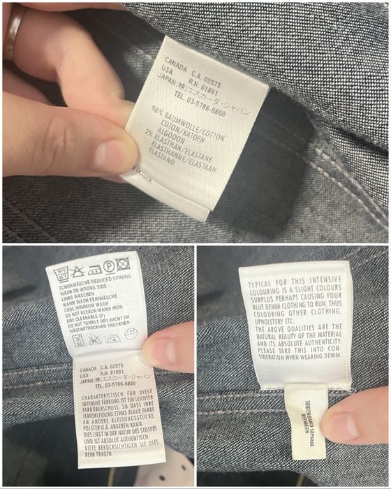 Оригінальний джинсовий жакет ESCADA на замку темно синій індіго