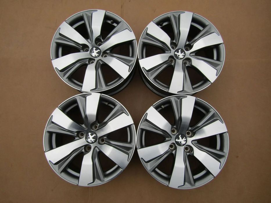 4 x Felgi Aluminiowe 16 Peugeot 1007 206 207 208 2008 307 Partner II 2 Opel Corsa F Crossland X Citroen C3 III Picasso Cactus 6,5 j 4x108 ET20 piasta 65,1 mm ORYGINALNE