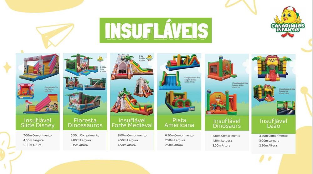 Insufláveis - Animação