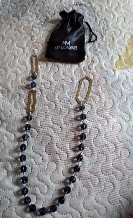 Colar de prata dourada