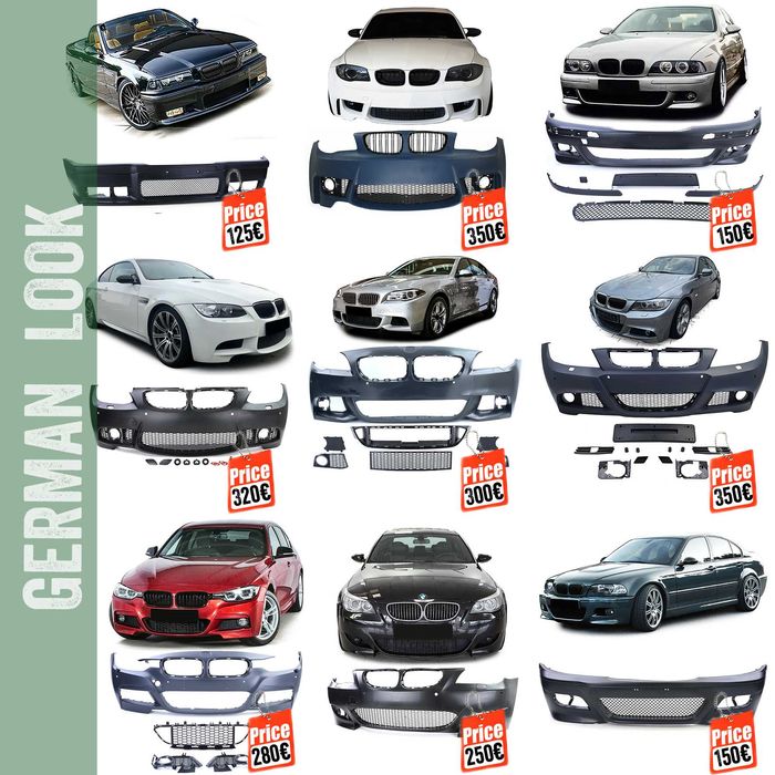 Para choques para BMW Série 1 2 3 4 5 Pack M M1 M2 M3 M4 M5 M-teck