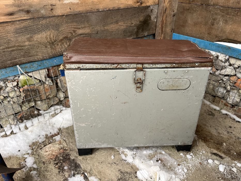 Комплект зимової риболовлі Рибацький ящик, пешня, льодобур, мотильниця