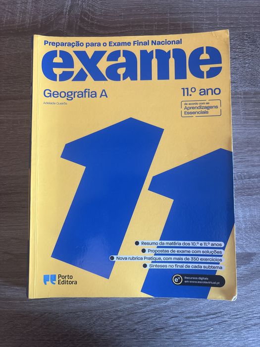 Livro de preparacao para exame de Geografia A