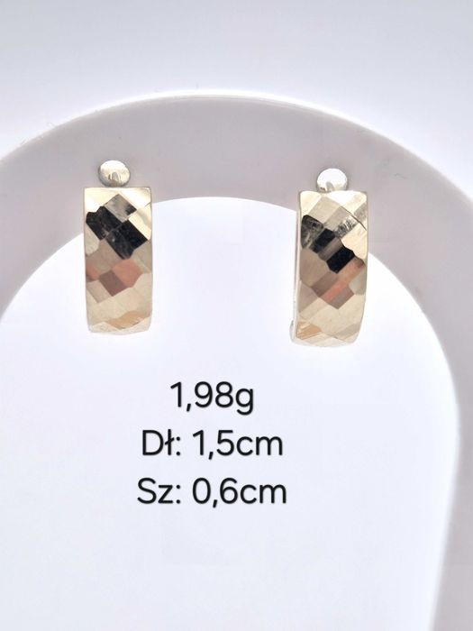Kolczyki złote nowe 585 14k