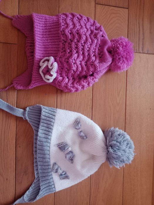 Шапки на дівчинку 5, 6, 7, 8 р.