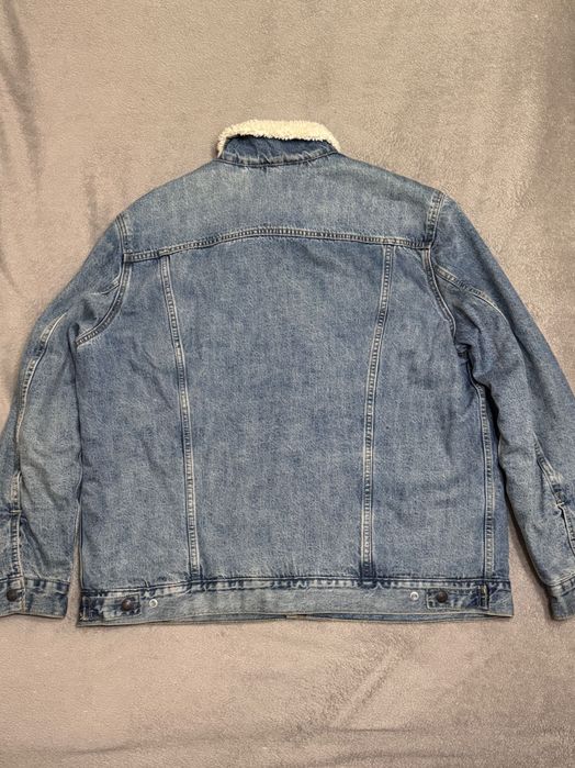 Levi’s Sherpa Trucker Jacket чоловіча джинсова куртка шерпа розмір xxl