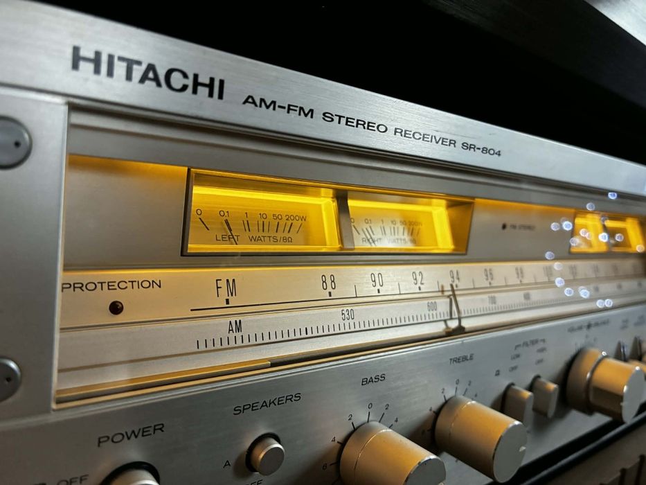 Amplituner Vintage Hitachi SR-804 po serwisie