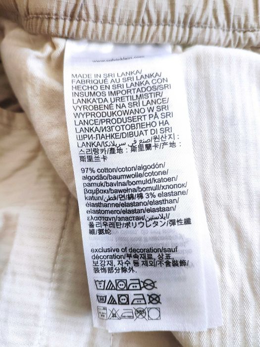 Штани карго calvin klein jeans бежеві ріпстоп