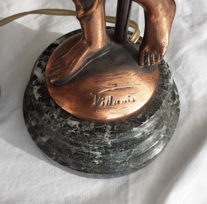 Candeeiro em Bronze + Mármore