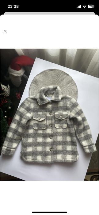 Рубашка пальто на девочку