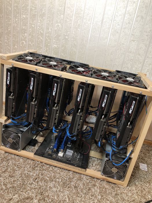Корпус фермы для майнинга на 12-14 видеокарт 5700XT