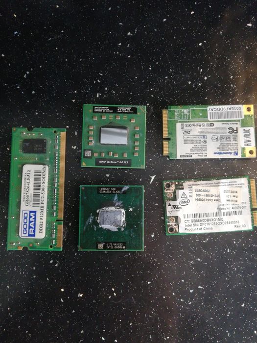Części laptop procesor ram wifi
