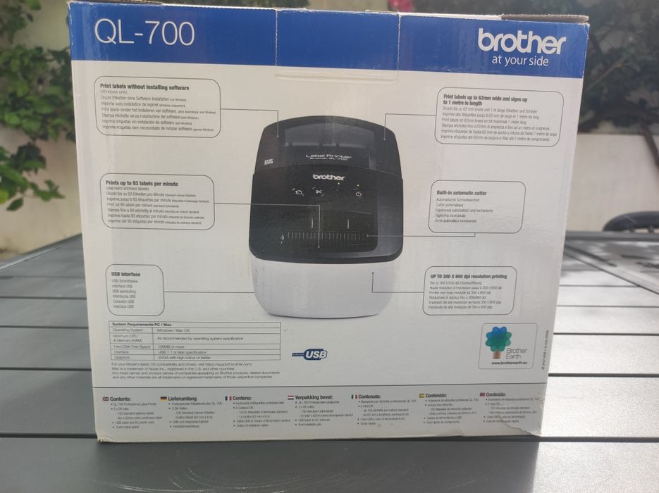 Impressora etiquetas brother ql-700