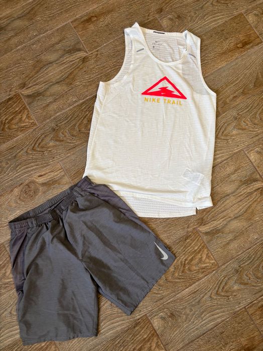 Nike Trail Running S беговая майка спортивная футболка для бега