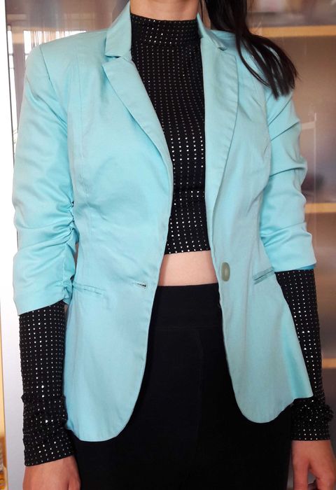 Elegancka turkusowa marynarka Mohito  roz 34