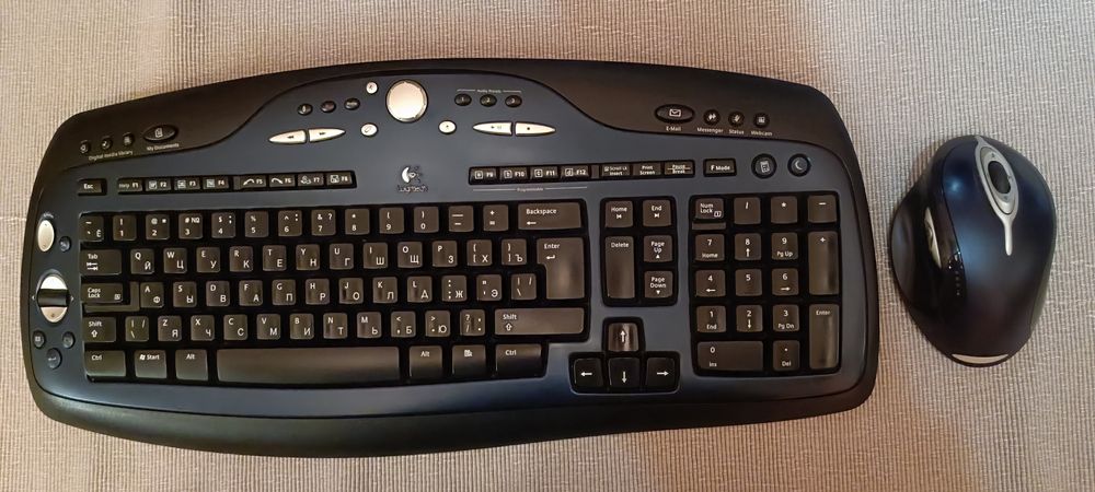 Бездротові клавіатура і мишка Logitech LX700 Black USB+PS/2 (комплект)
