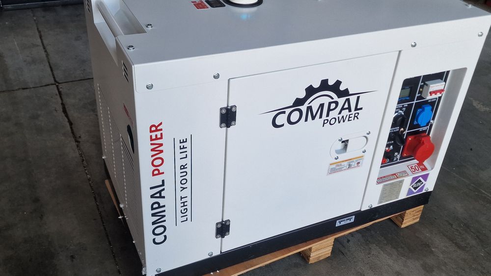 Gerador compal de 11 kva a diesel novo trifasico e monofasica